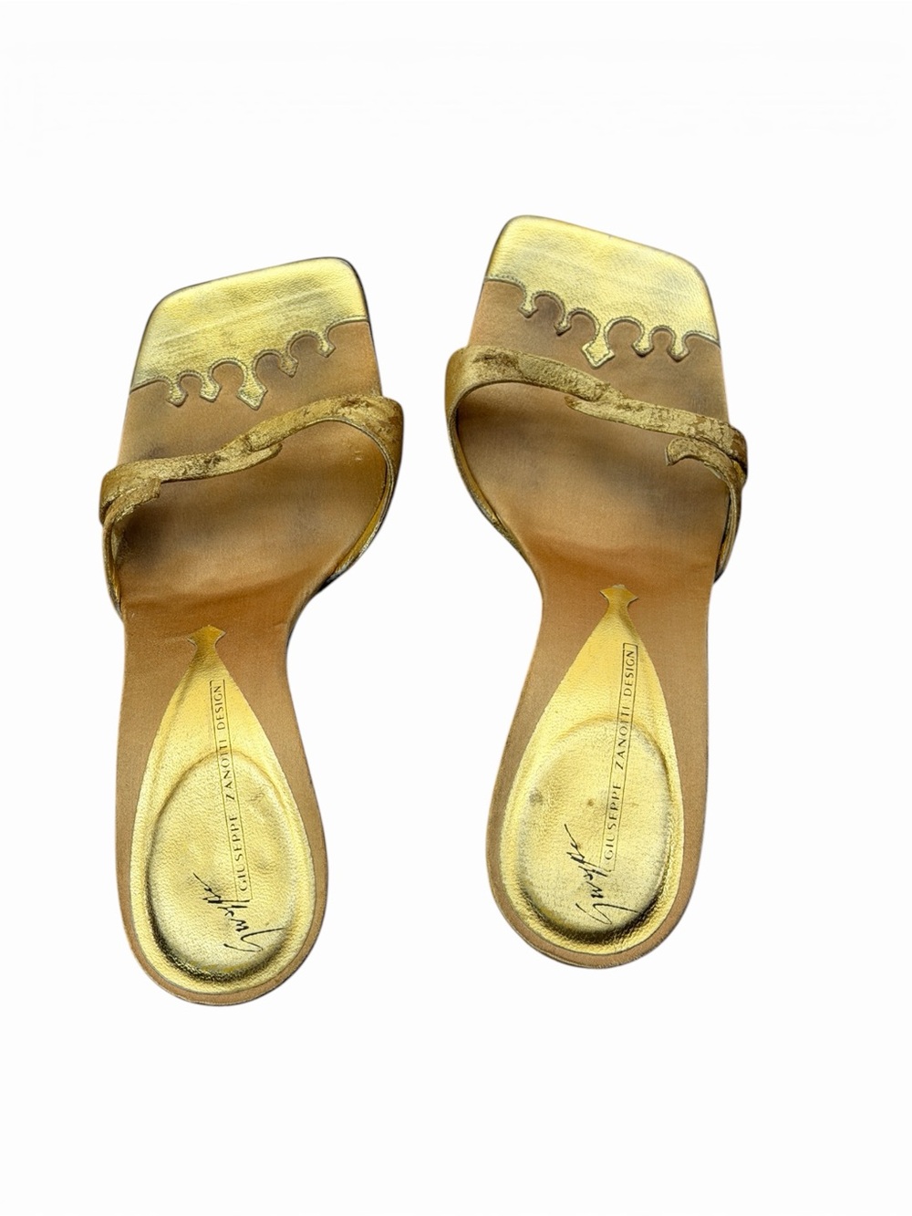 Vintage Giuseppe Zanotti Gold Snake Heels | Rare Collector Piece | Y2K - Picture 3 of 8